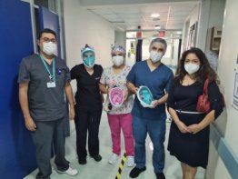 UNAP, Tarapacá Labs e YMCA entregaron 30 máscaras como dispositivos de protección para el personal de salud