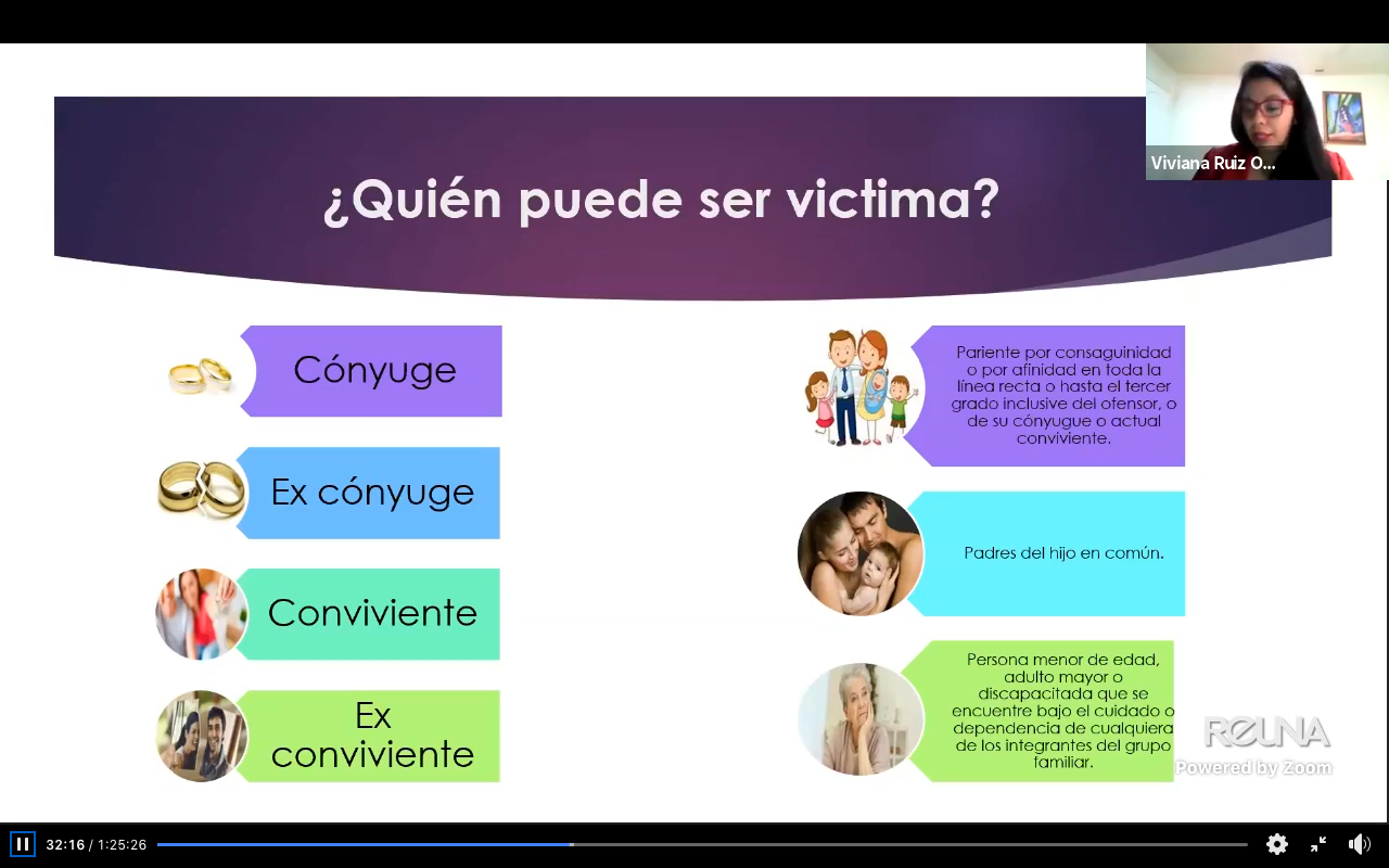 Se efectúa charla virtual sobre violencia intrafamiliar en tiempos de pandemia en UNAP Sede Victoria