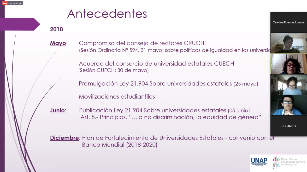 Con gran éxito se realiza seminario interdisciplinario virtual sobre calidad de vida en tiempos de pandemia en UNAP Sede Victoria