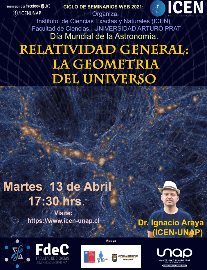  Evento Relatividad General La geometría del Universo martes 13 de abril 2021, presentación en formato PowerPoint pptx