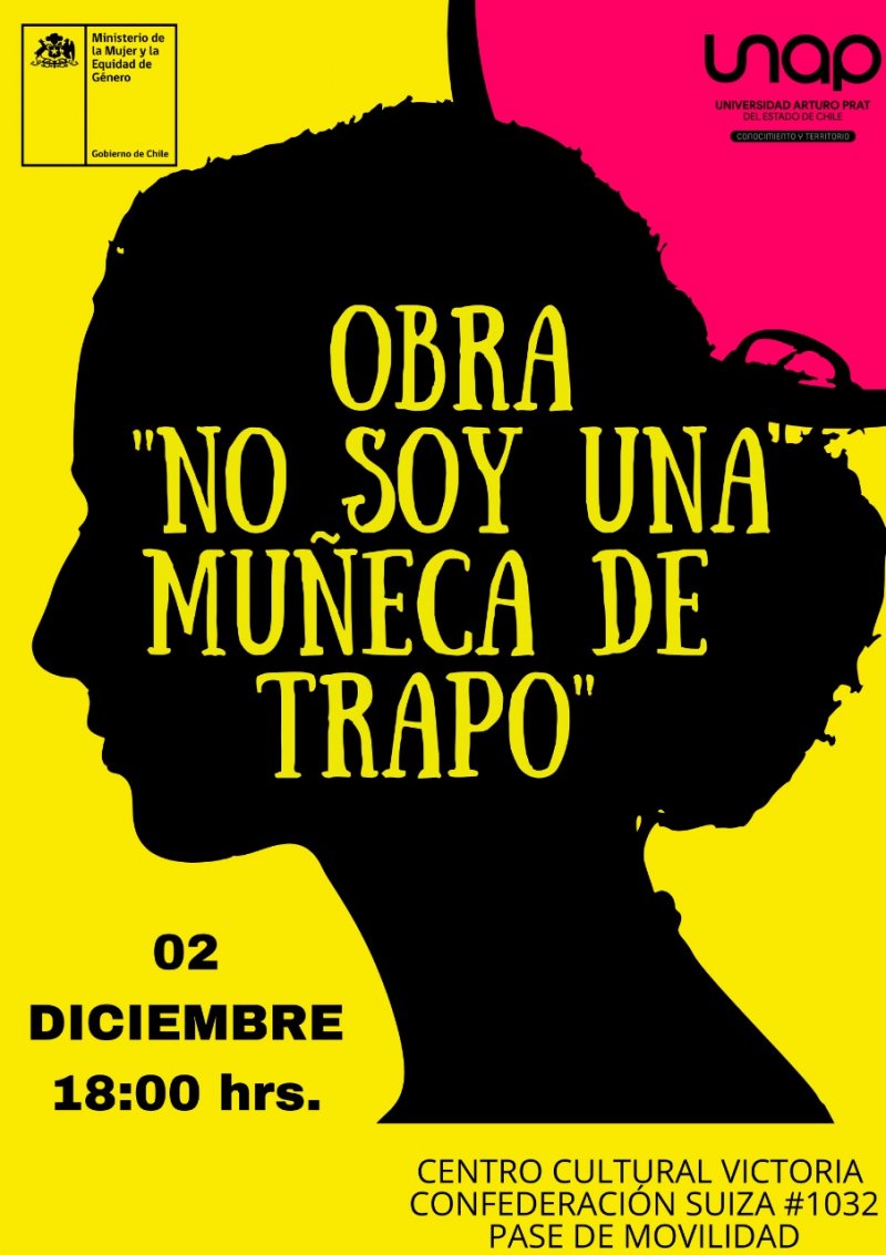 Se viene la obra de teatro presencial “No soy una muñeca de trapo”
