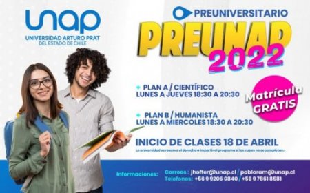 Preuniversitario PREUNAP anuncia su inicio de clases presenciales para este 2022