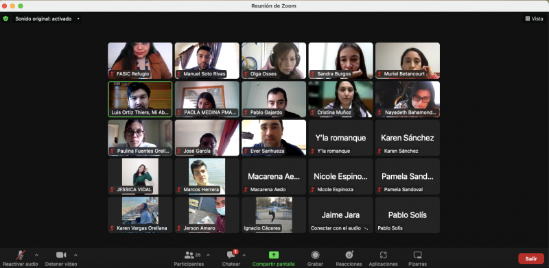 Carrera de Derecho de la UNAP Sede Victoria participa de capacitación online sobre personas en situación de migrantes