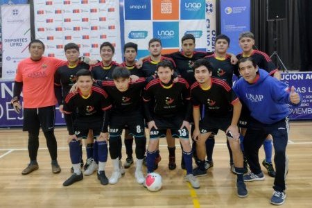 Equipos de fútbol de salón de la UNAP Sede Victoria debutan en el Campeonato de la LDES Araucanía