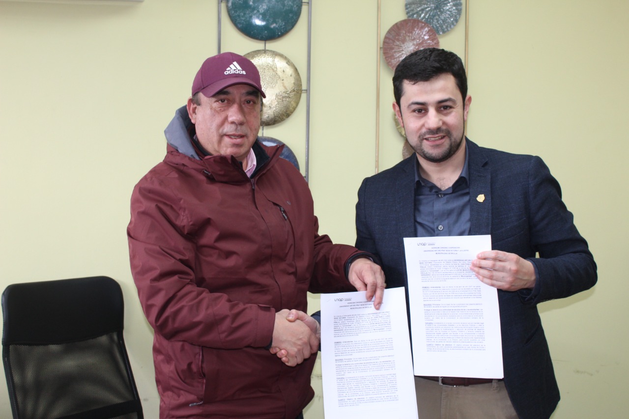 UNAP Sede Victoria consolida convenio con Municipio de Ercilla para becar a alumnos de Enseñanza Media