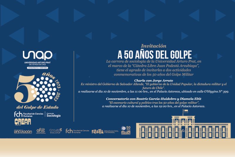 Carrera de Sociología y Fundación CREAR realizarán jornada en conmemoración de los 50 años del Golpe de Estado