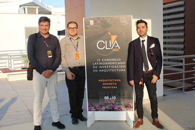 Académicos de Arquitectura exponen en IV Congreso Latinoamericano de Investigación en Arquitectura, CLIA 2023.