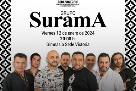 Se viene el esperado concierto del grupo SuramA en UNAP Sede Victoria