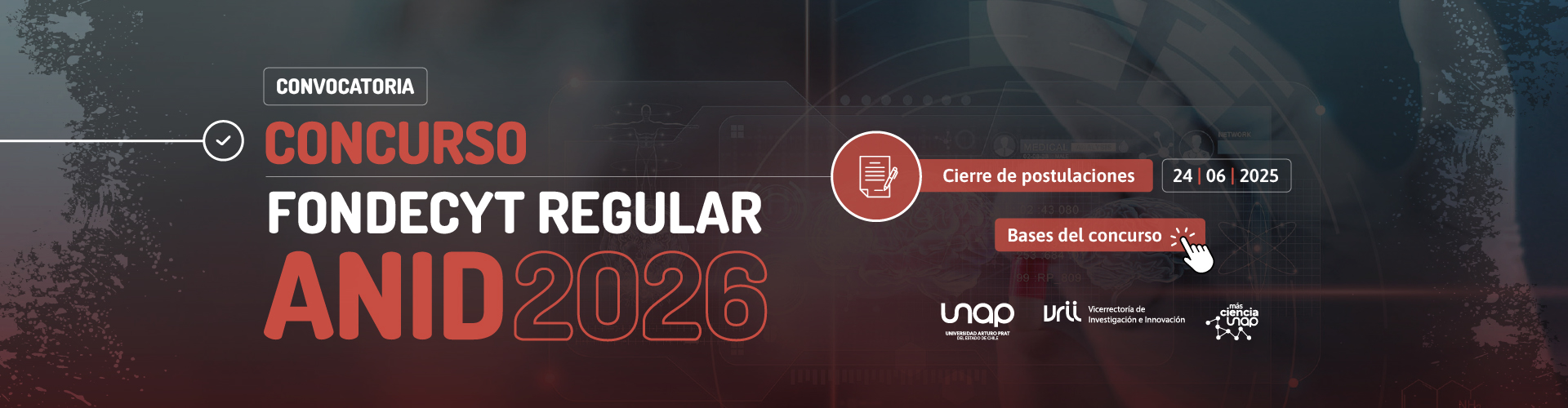 VRII Banner Concursos - Concurso FONDECYT ANID 2026 2de2