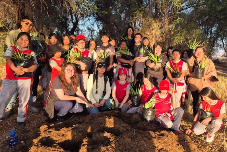 Con una mirada al cielo en Canchones  niñas y niños cerraron talleres que recuperaron parte de su cultura