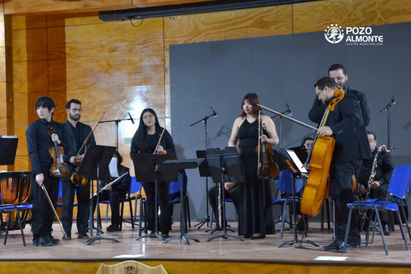 Orquesta y Coro UNAP llevaron la música a Pozo Almonte con concierto gratuito para la comunidad