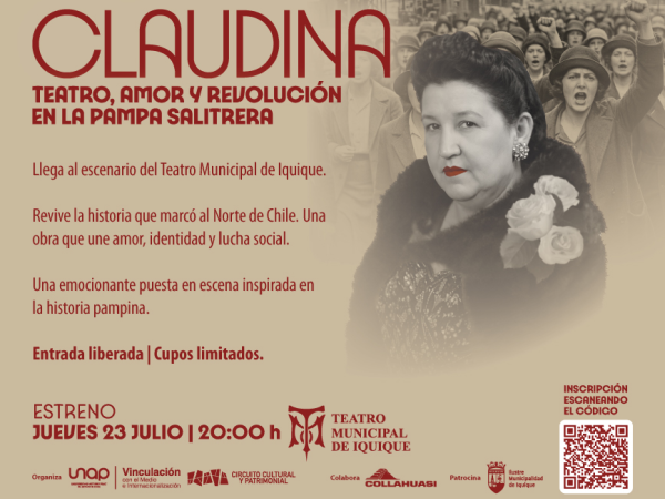 CLAUDINA: Teatro, amor y revolución en la pampa salitrera